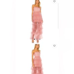 Lovers and Friends Bobbit Gown in Blush Pink